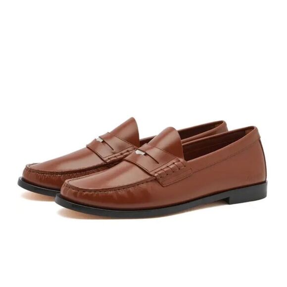 Burberry Brown Coin Loafers in Warm Oak Brown, New, Size EU42 UK8 US9 - Picture 2 of 16